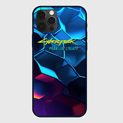 Чехол для iPhone 12 Pro Max Cyberpunk 2077 neon style, цвет: 3D-черный