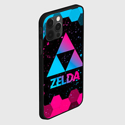 Чехол для iPhone 12 Pro Max Zelda - neon gradient, цвет: 3D-черный — фото 2