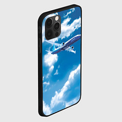 Чехол для iPhone 12 Pro Max Боинг 737 max 9, цвет: 3D-черный — фото 2