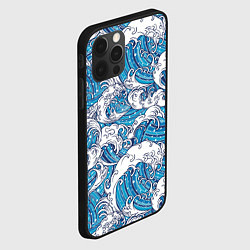 Чехол для iPhone 12 Pro Max Sea waves, цвет: 3D-черный — фото 2