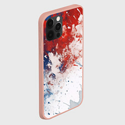 Чехол для iPhone 12 Pro Max Краски в цветах России, цвет: 3D-светло-розовый — фото 2