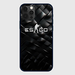 Чехол для iPhone 12 Pro Max CS GO black chrome, цвет: 3D-черный