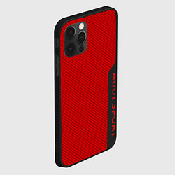 Чехол для iPhone 12 Pro Max Audi sport carbone, цвет: 3D-черный — фото 2