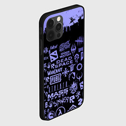 Чехол для iPhone 12 Pro Max Games pattern, цвет: 3D-черный — фото 2