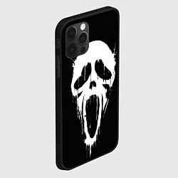 Чехол для iPhone 12 Pro Max Лицо призрака, цвет: 3D-черный — фото 2