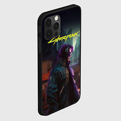 Чехол для iPhone 12 Pro Max Cyberpunk 2077 - Keanu Reeves, цвет: 3D-черный — фото 2