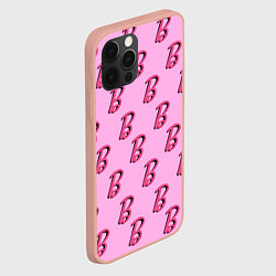 Чехол для iPhone 12 Pro Max B is for Barbie, цвет: 3D-светло-розовый — фото 2