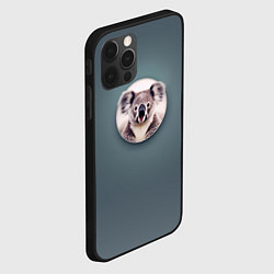Чехол для iPhone 12 Pro Max Забавная коала, цвет: 3D-черный — фото 2