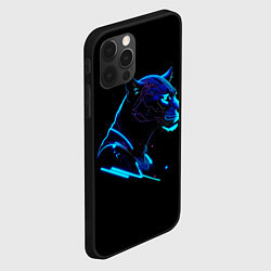 Чехол для iPhone 12 Pro Max Пантера киберпан, цвет: 3D-черный — фото 2