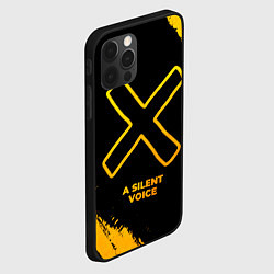 Чехол для iPhone 12 Pro Max A Silent Voice - gold gradient, цвет: 3D-черный — фото 2