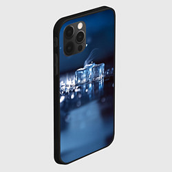 Чехол для iPhone 12 Pro Max Кубики льда с дымком, цвет: 3D-черный — фото 2