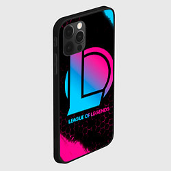 Чехол для iPhone 12 Pro Max League of Legends - neon gradient, цвет: 3D-черный — фото 2