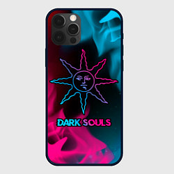 Чехол для iPhone 12 Pro Max Dark Souls - neon gradient, цвет: 3D-черный