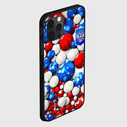 Чехол для iPhone 12 Pro Max Шарики триколор, цвет: 3D-черный — фото 2