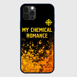 Чехол iPhone 12 Pro Max My Chemical Romance - gold gradient: символ сверху