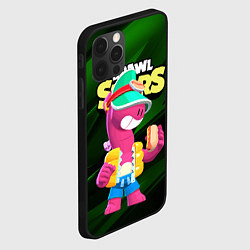 Чехол для iPhone 12 Pro Max Doug Brawl stars dark green, цвет: 3D-черный — фото 2