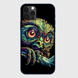 Чехол для iPhone 12 Pro Max Психоделический тамарин, цвет: 3D-черный