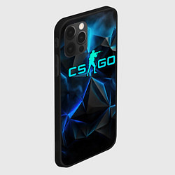 Чехол для iPhone 12 Pro Max CSGO neon style logo, цвет: 3D-черный — фото 2