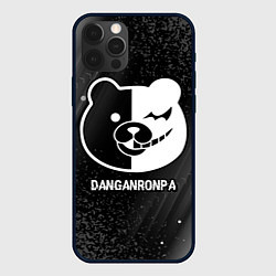 Чехол для iPhone 12 Pro Max Danganronpa glitch на темном фоне, цвет: 3D-черный