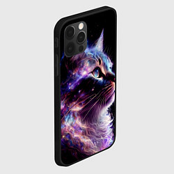 Чехол для iPhone 12 Pro Max Галактический кот, цвет: 3D-черный — фото 2