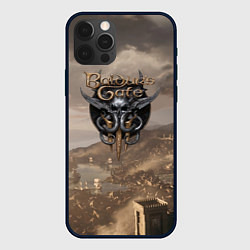 Чехол для iPhone 12 Pro Max Baldurs Gate 3 Logo, цвет: 3D-черный