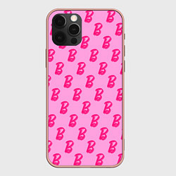 Чехол для iPhone 12 Pro Max Барби Фильм Текстура, цвет: 3D-светло-розовый