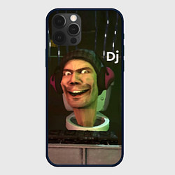 Чехол для iPhone 12 Pro Max Skibidi Toilet Dj, цвет: 3D-черный