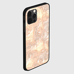 Чехол для iPhone 12 Pro Max Бежевый вихрь, цвет: 3D-черный — фото 2