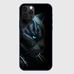 Чехол iPhone 12 Pro Max Cat cyberpunk