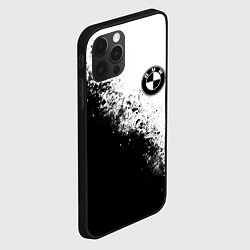 Чехол для iPhone 12 Pro Max BMW - black and white, цвет: 3D-черный — фото 2