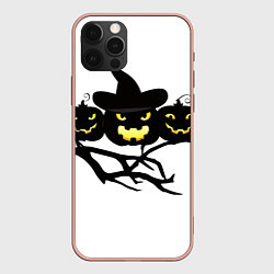 Чехол для iPhone 12 Pro Max Хэллоуин-празник, цвет: 3D-светло-розовый