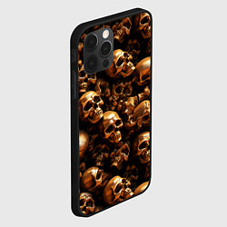 Чехол для iPhone 12 Pro Max Медные черепа, цвет: 3D-черный — фото 2