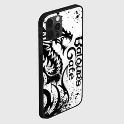 Чехол для iPhone 12 Pro Max Балдурс гейт 3 - дракон, цвет: 3D-черный — фото 2