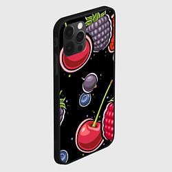 Чехол для iPhone 12 Pro Max Плоды и ягоды, цвет: 3D-черный — фото 2