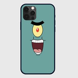 Чехол для iPhone 12 Pro Max Планктон злодей, цвет: 3D-черный