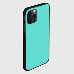 Чехол для iPhone 12 Pro Max Цвет Тиффани, цвет: 3D-черный — фото 2