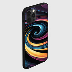 Чехол для iPhone 12 Pro Max Gradient vortex, цвет: 3D-черный — фото 2