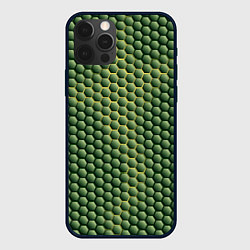 Чехол для iPhone 12 Pro Max Зеленая чешуя, цвет: 3D-черный