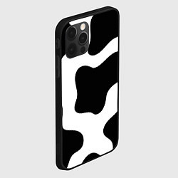 Чехол для iPhone 12 Pro Max Кожа коровы, цвет: 3D-черный — фото 2