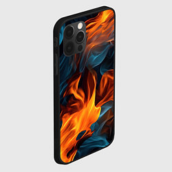 Чехол для iPhone 12 Pro Max Пламя огня, цвет: 3D-черный — фото 2