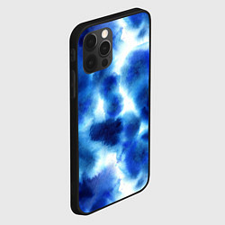 Чехол для iPhone 12 Pro Max Акварельные абстрактные пятна напоминающие космос, цвет: 3D-черный — фото 2