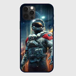 Чехол для iPhone 12 Pro Max Пилот Шаттла - Старфилд, цвет: 3D-черный