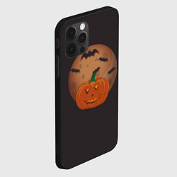 Чехол для iPhone 12 Pro Max Злая тыква 2024, цвет: 3D-черный — фото 2