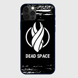 Чехол для iPhone 12 Pro Max Dead Space glitch на темном фоне, цвет: 3D-черный