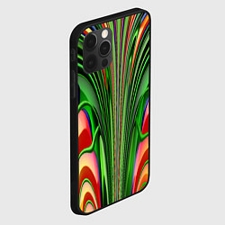 Чехол для iPhone 12 Pro Max Травянистый дизайн с оранжевым, цвет: 3D-черный — фото 2