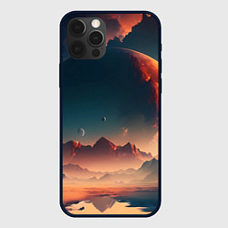 Чехол для iPhone 12 Pro Max Планета в далеком космосе, цвет: 3D-черный