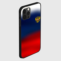 Чехол для iPhone 12 Pro Max Символика России герб, цвет: 3D-черный — фото 2