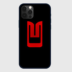 Чехол для iPhone 12 Pro Max Москвич лого авто, цвет: 3D-черный