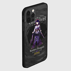 Чехол для iPhone 12 Pro Max Raiden Genshin Impact, цвет: 3D-черный — фото 2