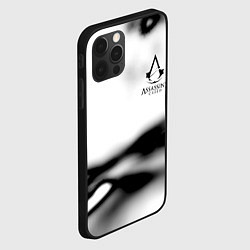 Чехол для iPhone 12 Pro Max Assassins Creed logo texture, цвет: 3D-черный — фото 2